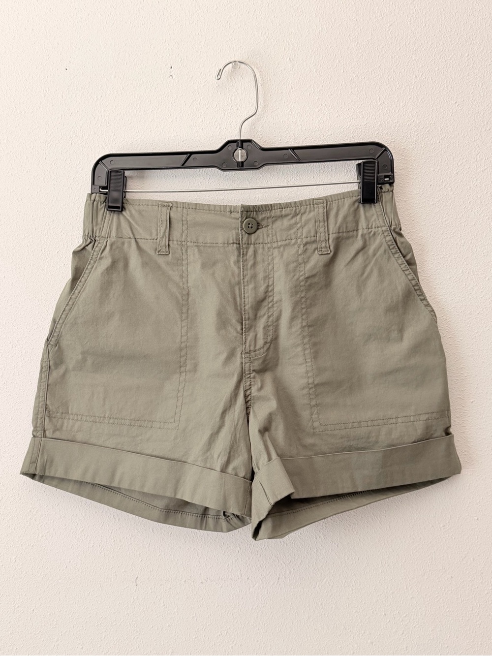 Sanctuary Olive Utility Cuffed Shorts
